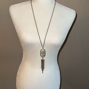 Kendra Scott Gold Necklace with Iridescent Pendant